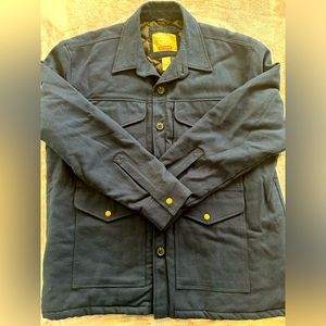 St John's Bay Navy Men’s Outdoor Button-Down Deep Pocket Jacket